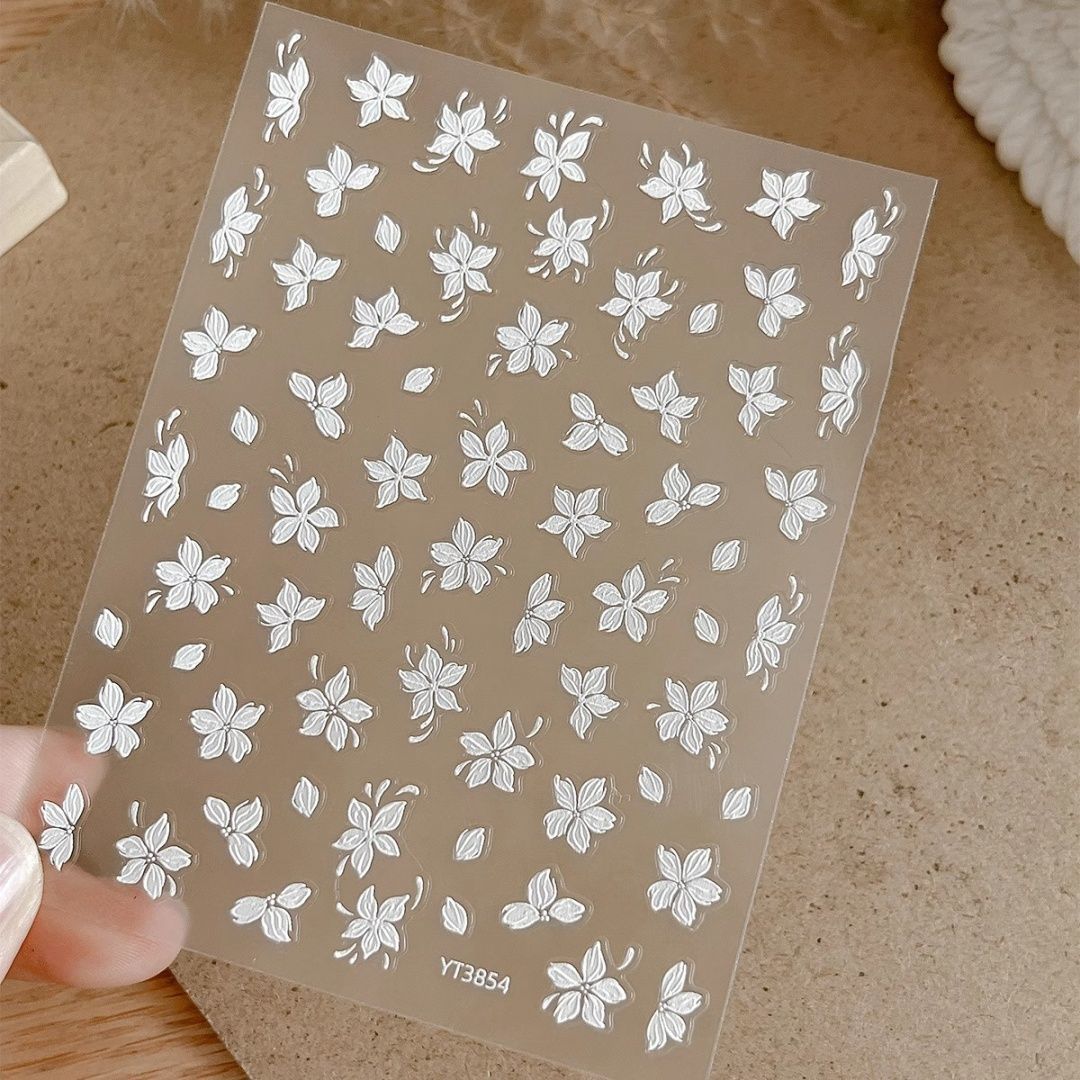 五瓣花贴纸指甲贴花美甲贴