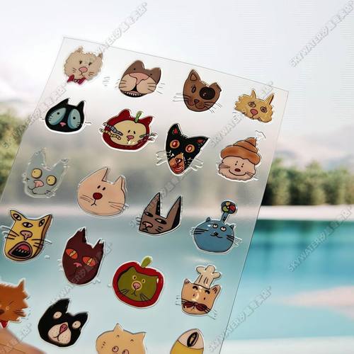 可爱猫猫咪凯蒂猫KT猫果冻美甲贴