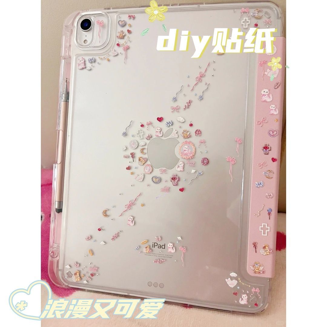 ins云端天使小熊浮雕diy装饰贴纸