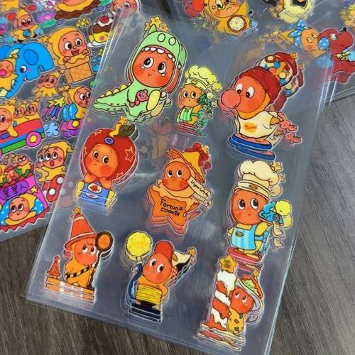 潮玩星星人高颜值果冻贴纸