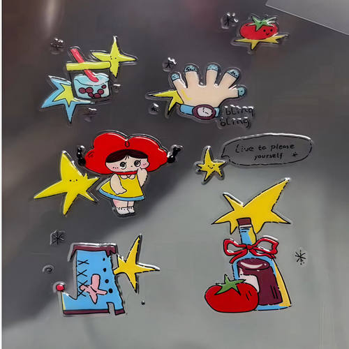 可爱星星头套小女孩diy手机电脑