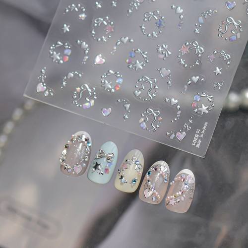 ins星星烫银DIY纯欲美甲贴纸