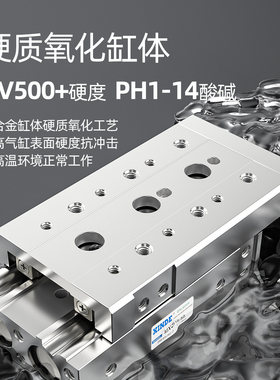SMC型气动滑台气缸MXS6 12-16 25 MXS8-10-20-30-40-50-75-ASTFRP