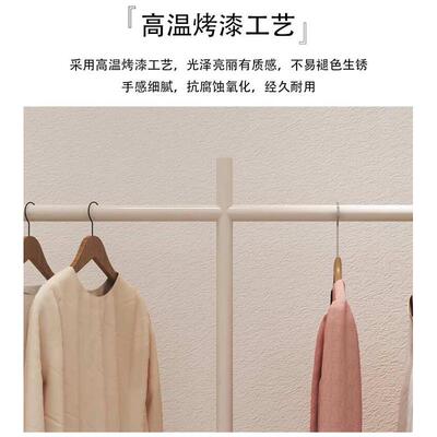 挂衣架落地简易卧室内房间转角家用晾衣服神器固定杆户外衣架挂杆