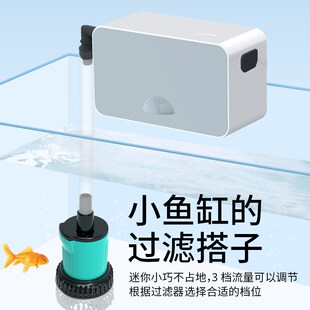 比多克循环泵鱼缸水泵潜水泵小型迷你超静音抽水泵变频过滤底吸泵