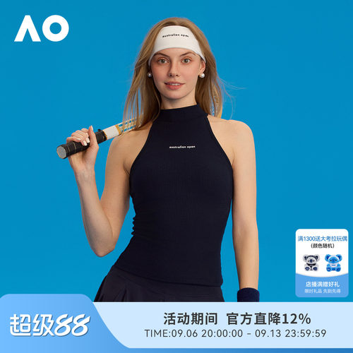 AO澳网时尚运动背心女网球服夏