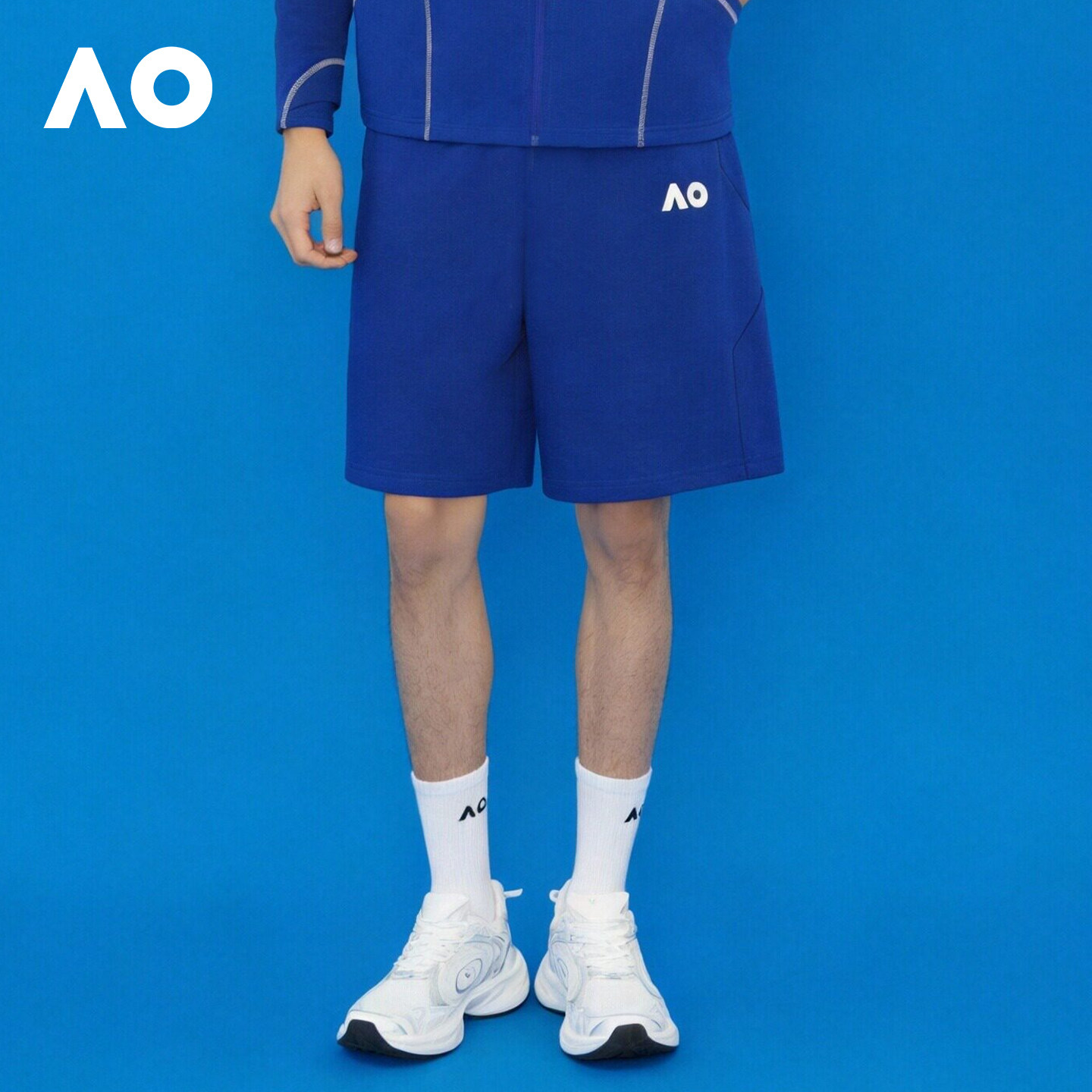 AO澳网运动短裤夏季新款经典撞色提花肌理新品网球裤子男网球服