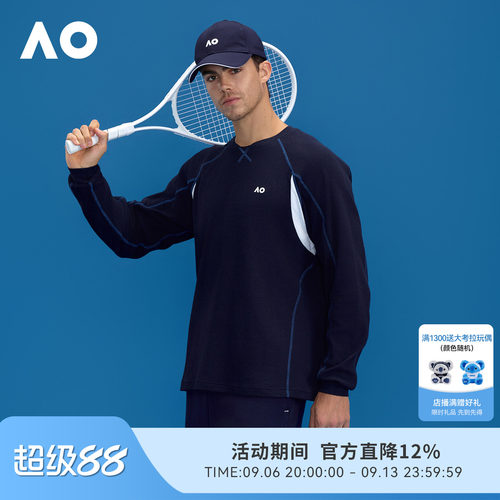 AO澳网运动T恤男网球服上衣