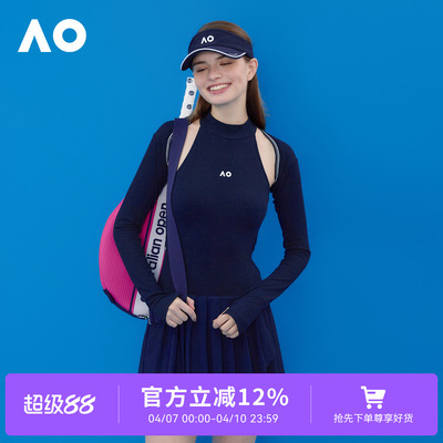 AO澳网连体露背连衣裙套装