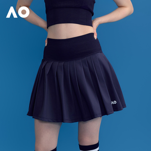 AO澳网运动半身裙网球半身裙防走光羽毛球收腹百褶裙短裙网球服