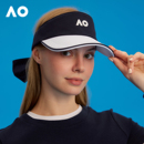 AO澳网运动网球帽子夏季 防晒帽女遮阳空顶帽跑步帽带蝴蝶结可拆卸