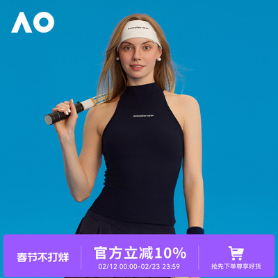 AO澳网时尚运动背心女网球服夏
