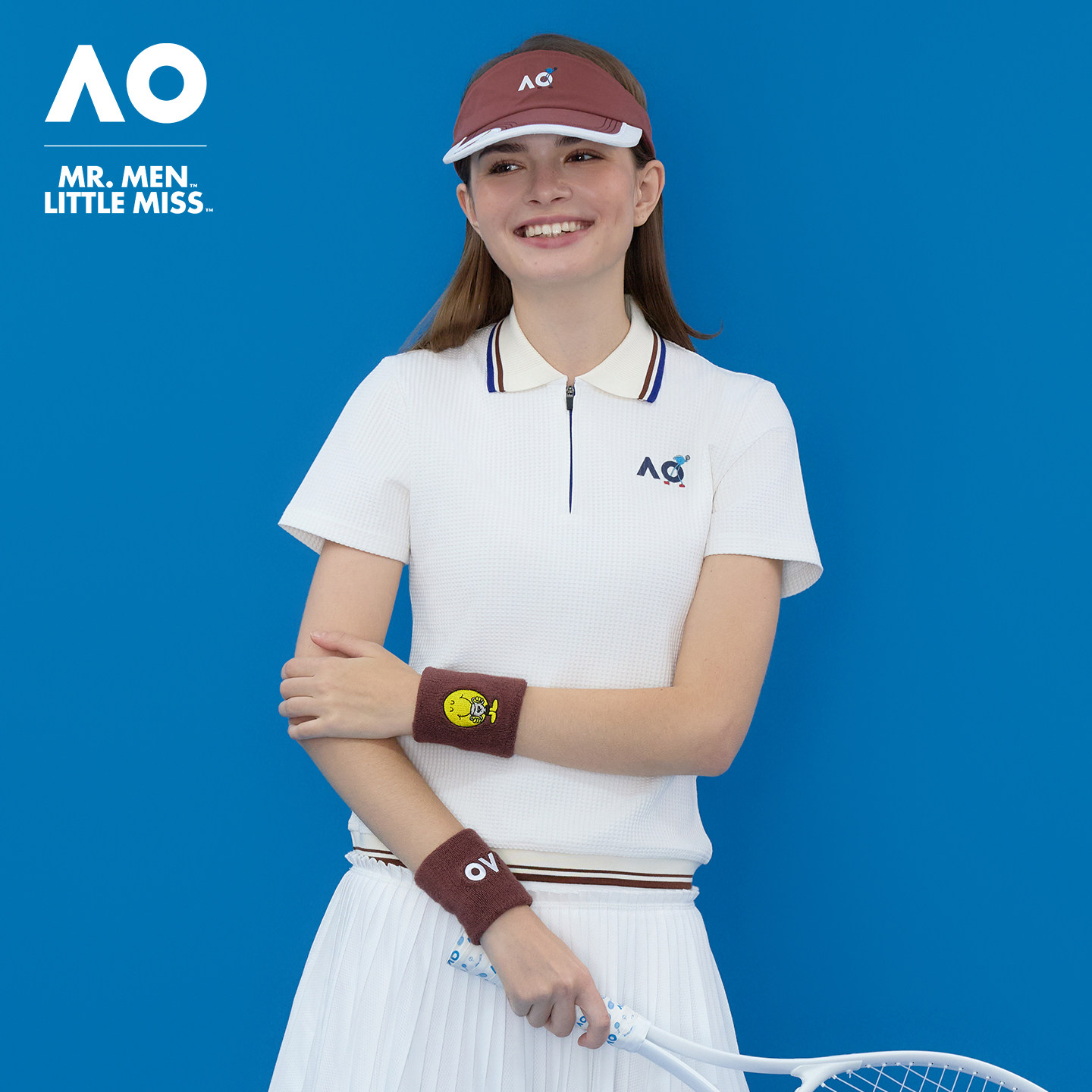 AO澳网26年新款MMLM联名系列华夫格运动POLO衫女短袖网球服t恤女,运动服/休闲服装,运动POLO衫,淘宝优惠券,粉丝福利购,淘宝优惠卷