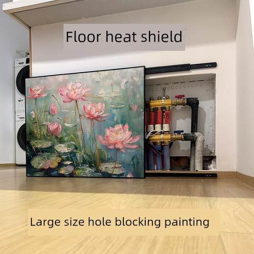 大型地暖水分布器孔堵画推拉丑装饰画可定制画表箱挂画