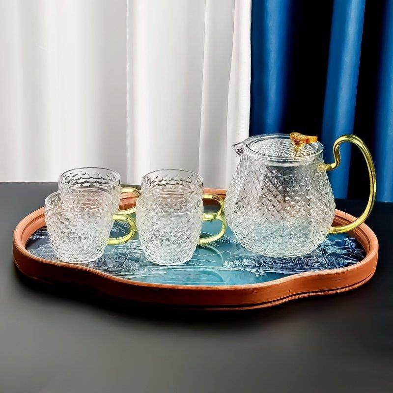 高硼硅玻璃茶壶耐高温泡茶壶电陶炉礼品功夫茶具礼盒水具套装轻奢