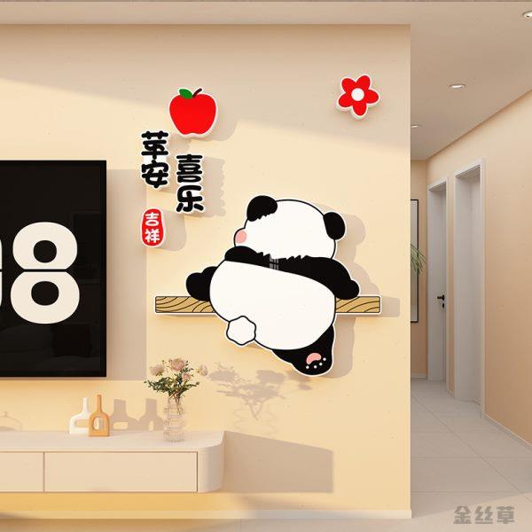 客厅餐厅卧室装饰温馨房间布置3d立体玄关走廊电视背景墙面贴画