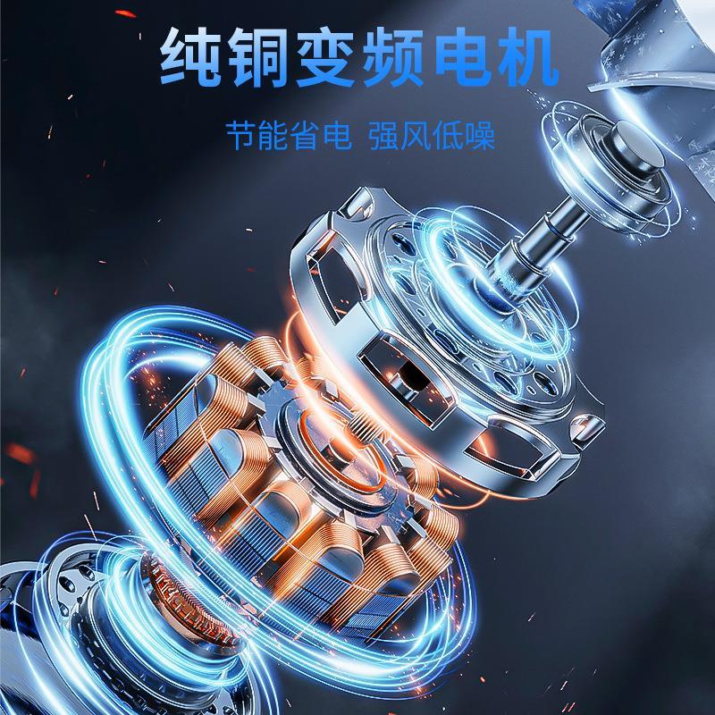 无叶风扇灯现代简约滚筒全光谱客厅灯大厅主灯吸顶灯卧室中山灯具