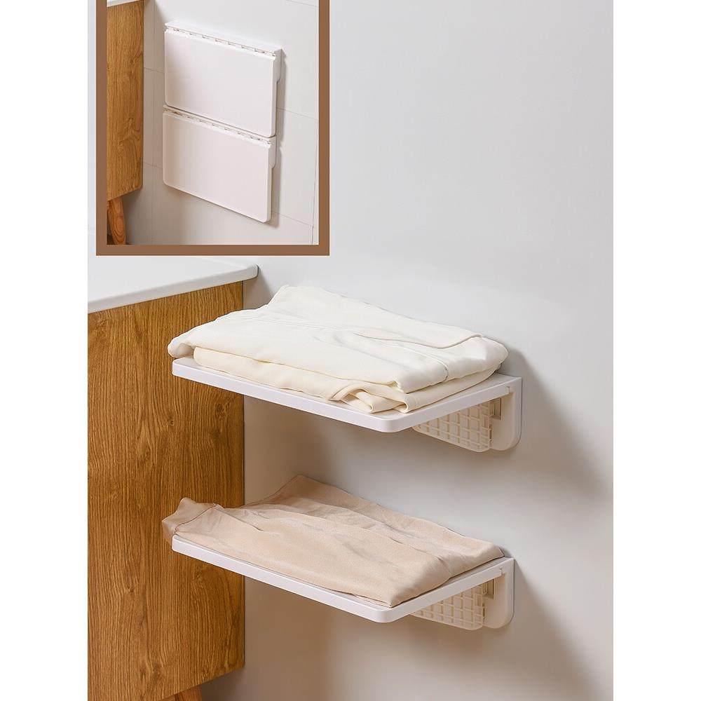 厨房墙面收纳一字搁板壁挂式可折叠置物架免打孔卫生间墙上置物板,收纳整理,整理架/置物架/收纳架,淘宝优惠券,粉丝福利购,淘宝优惠卷