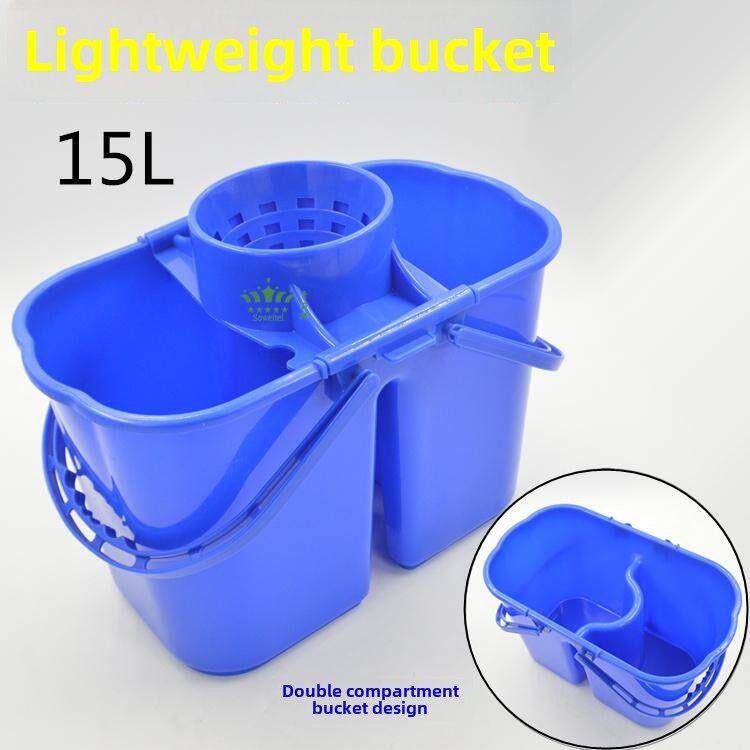 15L轻便式榨水桶家用型拖把桶双格地拖桶拖把拧干桶加厚挤水桶
