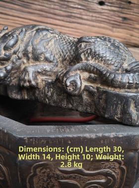 中国吉祥兽吸水兽盘龙吐水家居装饰摆件客厅办公室增财入口大厅工