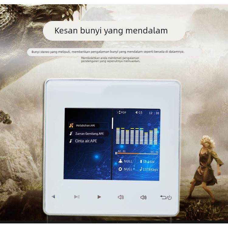 聆箫家庭民宿背景音乐主机系统蓝牙音响功放控制器智能家居影音86