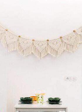 流苏编织小旗帜家居壁饰欧式波西米亚风格客厅卧室装饰墙饰壁挂