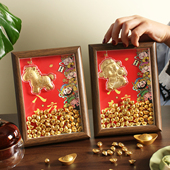 马上有钱新年摆件2026马年本命年春节送礼办公室桌面财神创意摆台