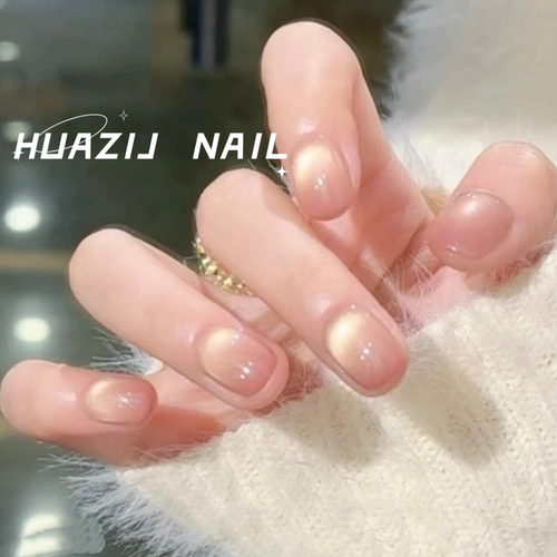 手工穿戴甲显白纯欲猫眼渐变腮红