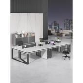 职员办公室桌椅组合员工位现代屏风卡座四4六6双人简约财务电脑桌