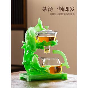 玻璃茶具套装家用功夫茶杯懒茶壶工艺品流行茶具办公室接待