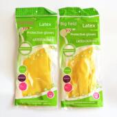 洗衣洗碗家用乳胶手套 耐用耐酸碱 防水静电工业 纯牛筋 大田手套