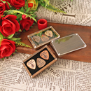 胡桃木吉他拨片盒实木薄片底座套装 吉他拨片电吉他通用实木片礼品