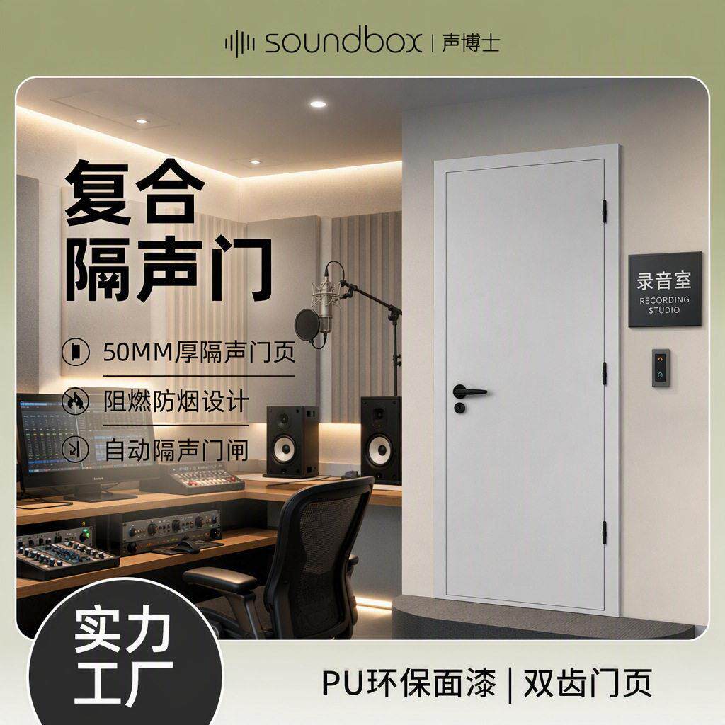 影音室卧室电影院防火隔音门ktv录音棚酒店电视台专业复合隔声门