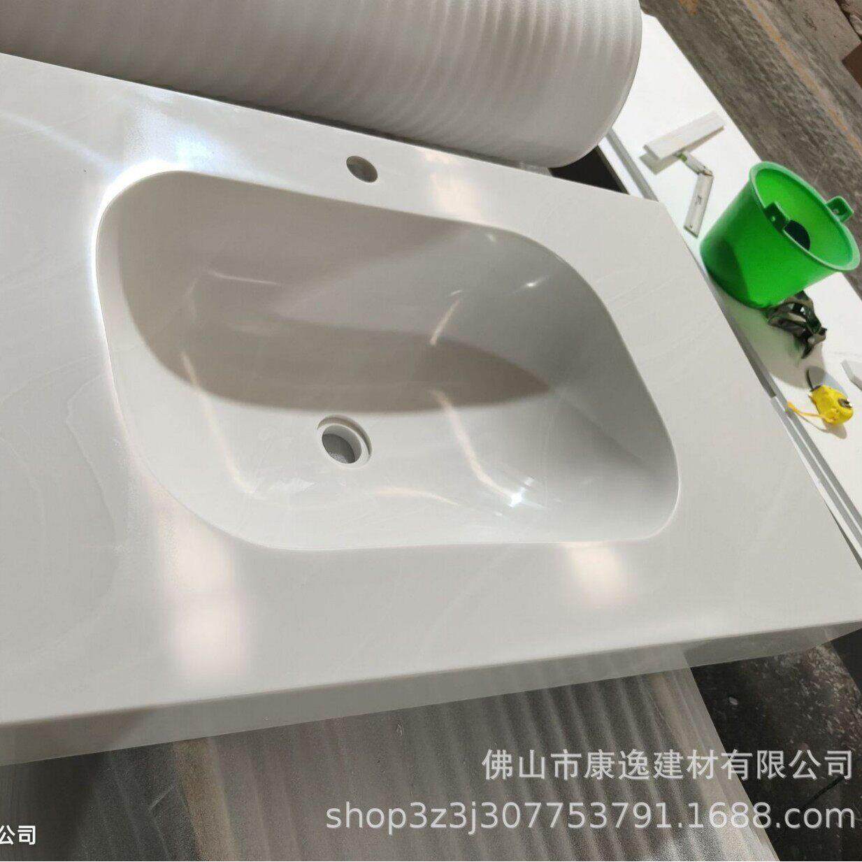 工厂定制加工杜邦可丽耐人造石一体盆台面洗手盆