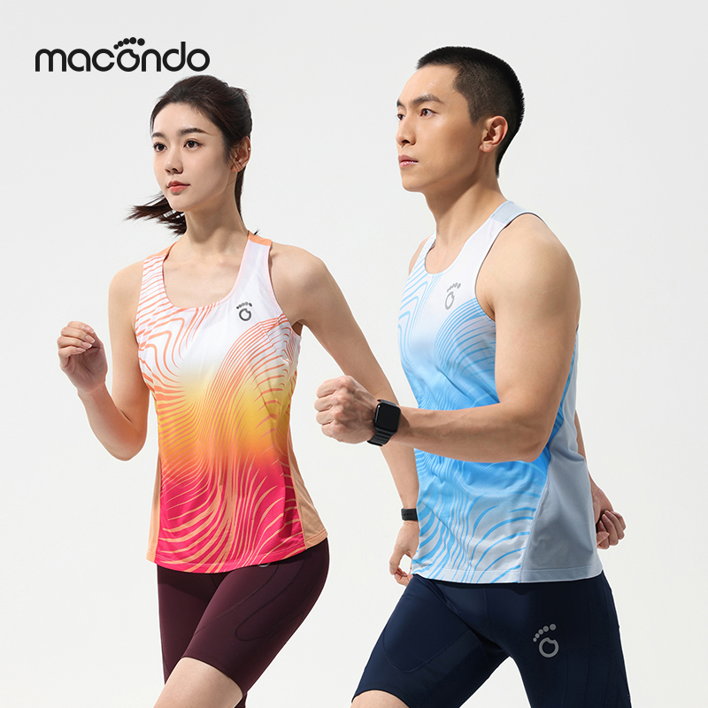 马孔多运动背心光速印花6代