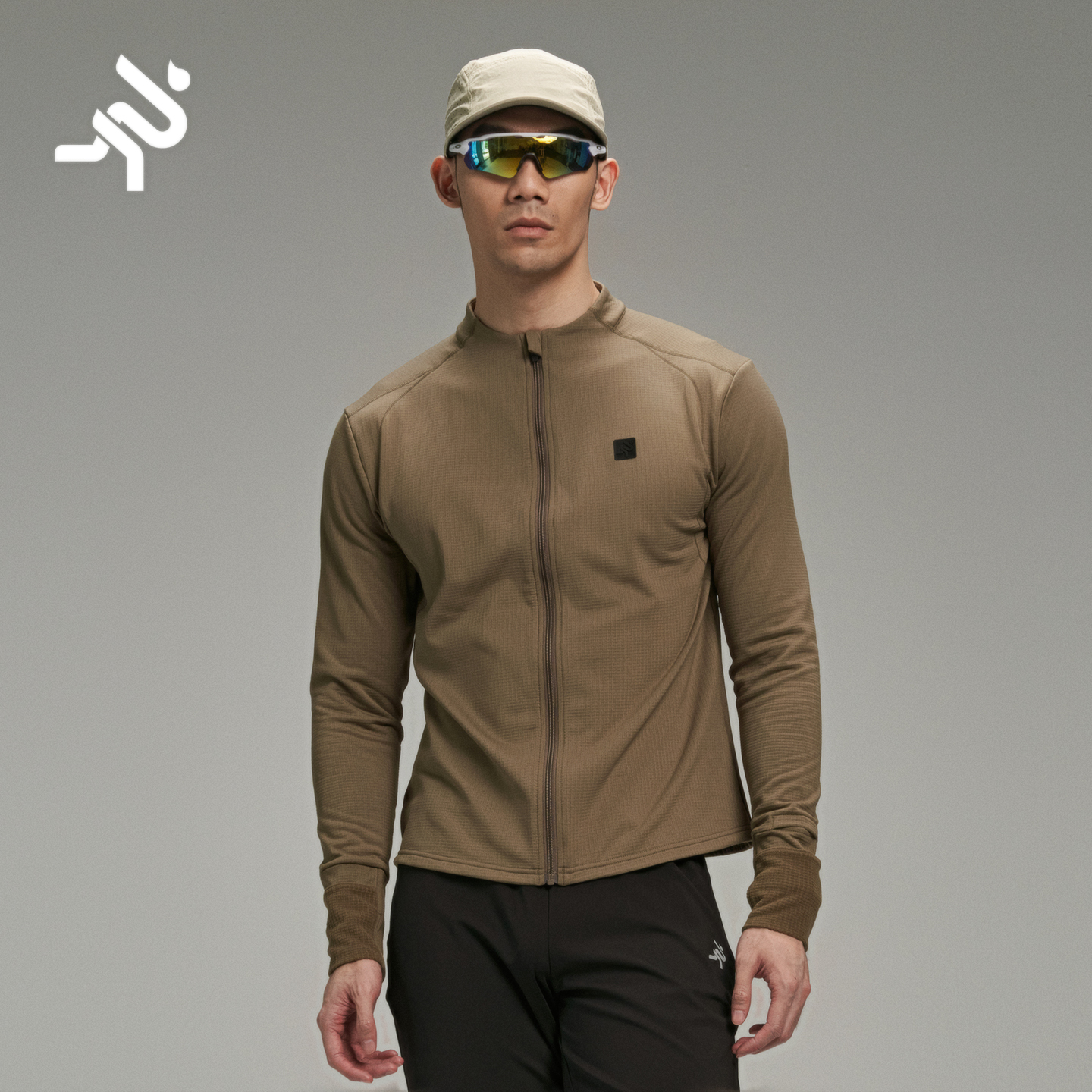 摆动者长袖男子方格暖绒夹克休闲