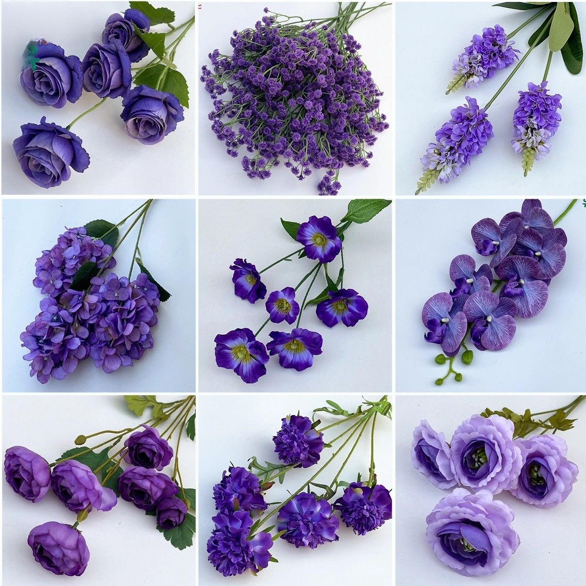 单支仿真花25年婚庆深紫色系迎宾摆件绢花网红奶茶店拍照道具花材