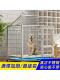 实心不锈钢方管大型空间狗笼中型和大型狗窝室内和室外笼子白钢金