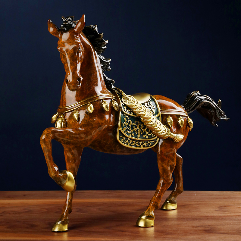 礼胜马上有钱马到成功铜摆件