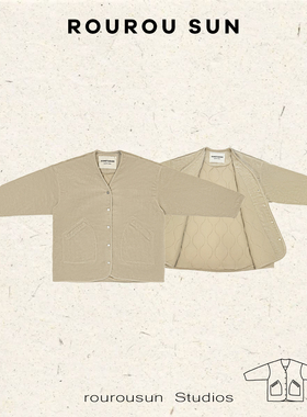 29751冬款女装韩版宽松V领休闲百搭简约保暖棉衣外套