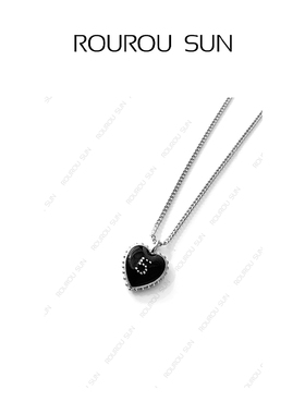28733日系复古百搭爱心时尚感项链女