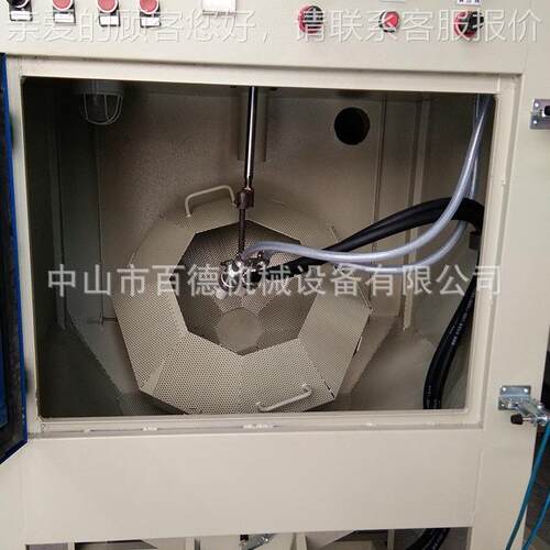 河南双枪滚全篮式自动五自金铝合BD-1080-金喷砂小机工件去毛刺毛