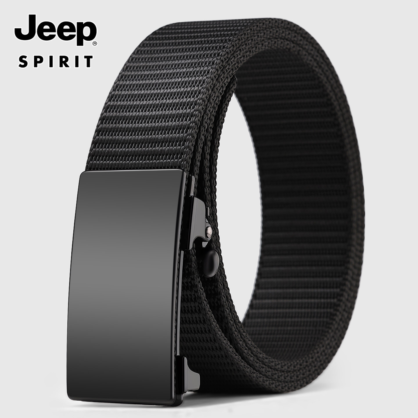 Jeep男士皮带2026新款无牙内穿自动扣腰带男帆布工装裤青年休闲潮