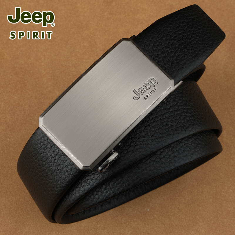 Jeep吉普2025新款真皮自动扣腰带