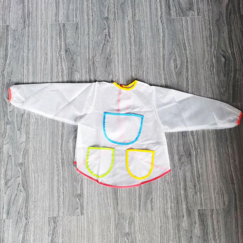 跨境儿童绘画罩衣 幼儿园美术课备用围裙 防水衣服