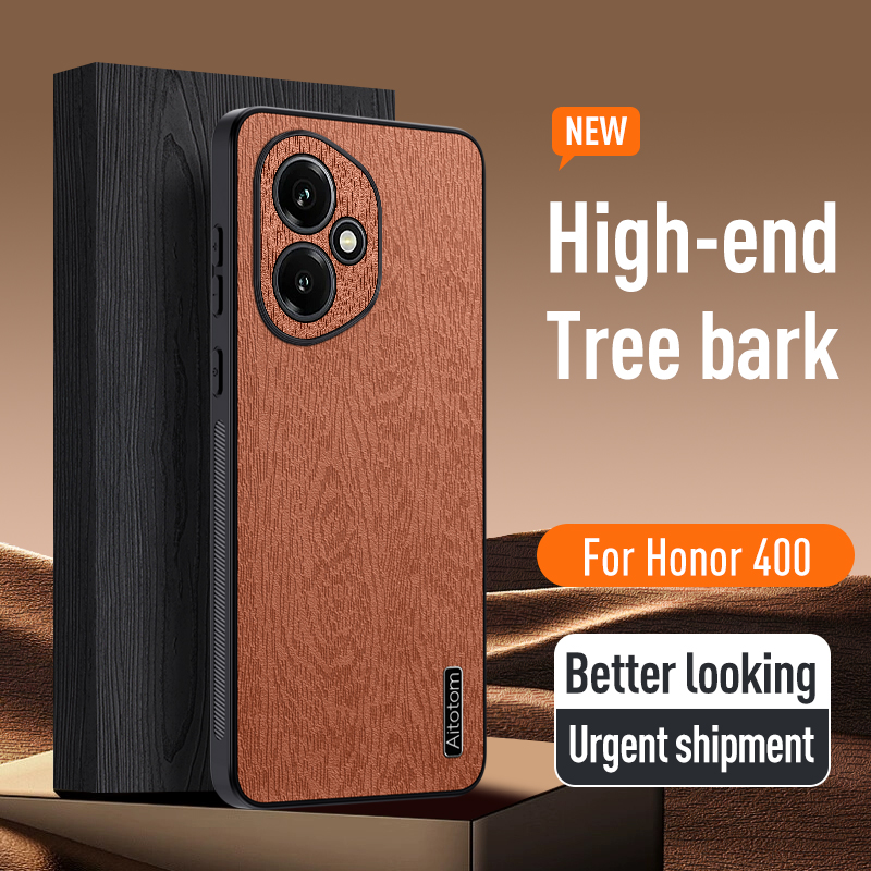 荣耀4OO手机壳H0N0R400海外版DNY一NX9保护套Honor400Pro树纹素皮H0N0R国际香港版4oopro镜头全包DNP-NX9外壳