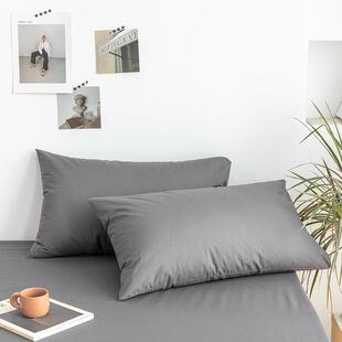 极速磨毛防水枕h套防油隔猫尿汗渍枕头套48/74 一对男酒店宾馆防