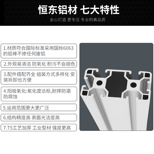 新品4080欧标2.5S厚欧标铝挤型材料工业铝材M设备流水线4080欧标