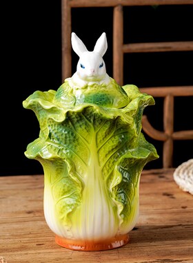 新品陶瓷高颜值珐琅彩釉下罐子客厅零食糖M果收纳茶叶罐家居摆件
