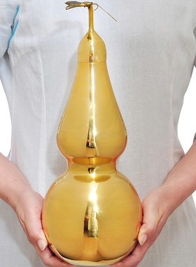 全铜有叶葫芦八卦铜葫芦摆件开盖招财门厅挂饰招财家居客厅装饰品